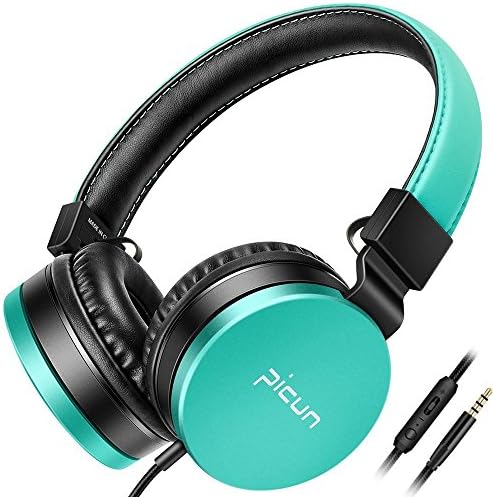 Kids Headphones, Backever Portable Over-ear Lightweight Noise Isolating Children Earphones Headset with Bulit-in Mic 3.5mm HiFi Stereo Headphones for PC Tablet iPad iPhone Smartphones Calling Music
