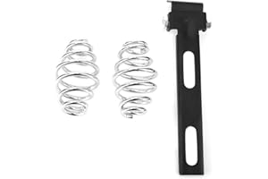 Hlyjoon Stainless Steel Motorcycle Seat Saddle Springs Bracket Set Solo Bobber Mounting Bracket Set Fit for Bobber