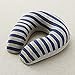 Produktbild Lounayy Kissen Baumwolle Farbe Speicher Baumwolle U Basic Mode Typ Kissen Nackenkissen Azure Streifen Zuhause Dekoration Kissenbezug Leichtes Reisekissen (Color : Dunkelblau, Size : One Size)