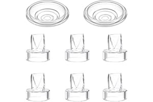 GOCROWEEN 6pcs Duckbill Valves and 2pcs Silicone Diaphragm Compatible with Momcozy S12 Pro/S9 Pro/Lillo/Kmaier S12 Wearable Breast Pumps Accessories,S12 pro/S9 pro/S12 Breast Pump Replacement Parts