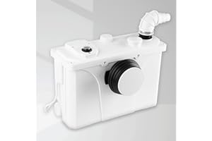 Jopassy 700W Triturador Sanitario, 190 L/min sistema de elevación de agua sucia, 4 entradas pequeño sistema de elevación, aseos, bombas de agua sucia para ducha, cocina, lavabo