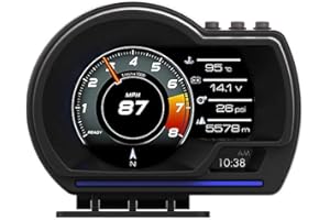 HEYOUTH Affichage OBD Dans La Voiture,Compteur De Vitesse GPS,OBD2+GPS avec support ajustable,vitesse,tachymètre,pour tous les véhicules