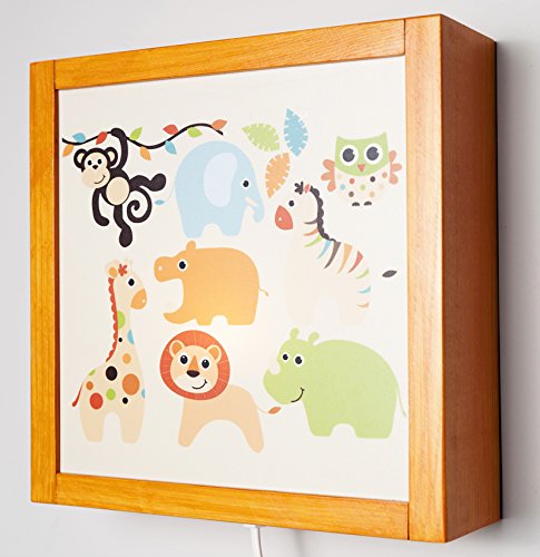 Preisvergleich Produktbild Kama-Design Kinder Wandlampe LED Box Traumwelten (Safari Orange)