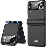 Custodia per Samsung Galaxy Z Flip 4 Costruito Nella Copertura Lente Della Fotocamera e Cerniera Protezione, Cover Protettiva