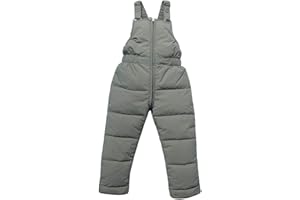 Happy Cherry - Salopette Invernale Bambino Bambini Pagliaccetto Imbottita Senza Maniche Tuta da Neve Neonato Inverno Pantaloni Lunghi Abbigliamento Caldo - 6 Mesi-4 Anni