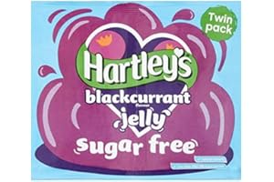 Sugar Free Blackcurrant Jelly Cristaux de 23g de Hartley