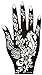 6 Sheets STENCILS TATTOO Set 6 Mehndi TemplateTattoo Henna Designs for Hand - single use - for Henna Tattoo Glitter Tattoo Airbrush Tattoo