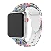 Produktbild GOSETH für Apple Watch Series 4 (44mm), Serie 1/Serie 2/Serie 3 Soft Sport Silikon Armband Wristband Ersatz Armband mit Verstellbare Schnalle und Quick Release Strap für Apple iWatch