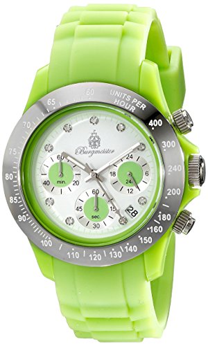 Burgmeister Damen-Armbanduhr Chronograph Quarz Silikon BM514-990F Burgmeister Damen-Armbanduhr Chronograph Quarz Silikon BM514-990F