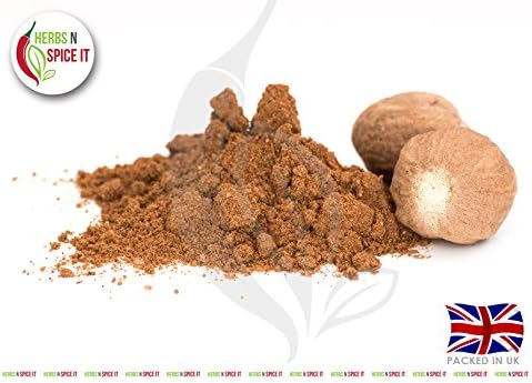 HerbsnSpiceit 25gm Pure Ground Nutmeg Jaiful Powder Grade A Premium Quality Free P&P