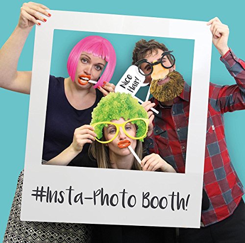 Insta-Photo Booth, aus Pappe, mit 22 Accessoires