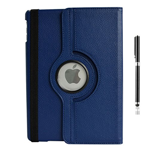 inShang Hülle für Apple iPad air ipad 5 ipad air1 ipad air (2013-2014 released), Edles PU Leder Tasche Hülle Skins Etui Schutzhülle Ständer Smart Case Cover für Tablet iPad air 1, Super Automatische Einschlaf-/Aufwach funktion, 360 Grad rotierende Schutzhülle mit Standfunktion + inShang Logo hochwertigen Stylus Eingabestift Stift