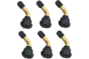 CAIHUAER 6-Piece CAR करेادر Tubeless Tire Valve Extension Adapter for Car, Motorcycle, Bike & Scooter
