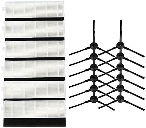 Replacement Accessories Filter + Side Brush for ILIFE A4 A4s A6 Robot Vacuum Cleaner