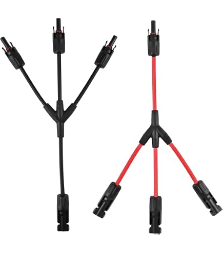 TRAMILY Solar-Verlängerungskabel 10AWG – 5 M Rot & Schwarz Mit MC-4 Steckern