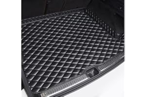 CUPLES Voiture Tapis de Coffre pour Porsche Cayenne (955) 2002 2003 2004 2005 2006-2010, ImperméAble AntidéRapants Durable Haute Qualité sur Mesure Liner Protection,-Black