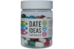 INFMETRY Valentines Day Gifts For Her Him Date Night Ideas Capsules In A Bottle (50pcs) -Boyfriend Girlfriend Wife Husband Newlyweds, Funny Bridal Shower Registry Wedding Gifts For Women Men