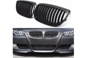GSRECY Yuk 2006-2009 E92 E93 M3 Coupe Noir mat pare-chocs avant Rein Sport Grille Grill