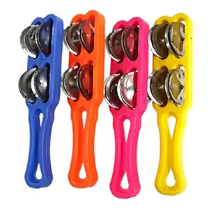 Khartal Hand Taal(Pack Of 4pc) Multi Color, S004