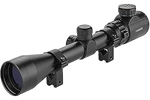 UniqueFire Lunette 3-9x40 - Réticule Mil-Dot - Anti-buée - Points de visée Rouges ou Verts avec 11mm Montures