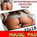 Produktbild Sexy Mauspad Maus Pad Po Erotik Frau personalisierbar mit Foto, Logo..