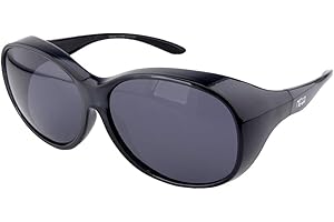 ActiveSol Mega damskie okulary nakładane na okulary przeciwsłoneczne, polaryzacyjne do nakładania, UV400, do jazdy samochodem i na rower, okulary do okularów dla osób noszących okulary, 32 g