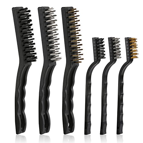 GWHOLE Lot de 6 Brosses Métalliques Pour Nettoyage de Scories et de Rouille de Soudure