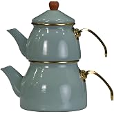 PR Home Soft Green Gold Model Enameled Teapot