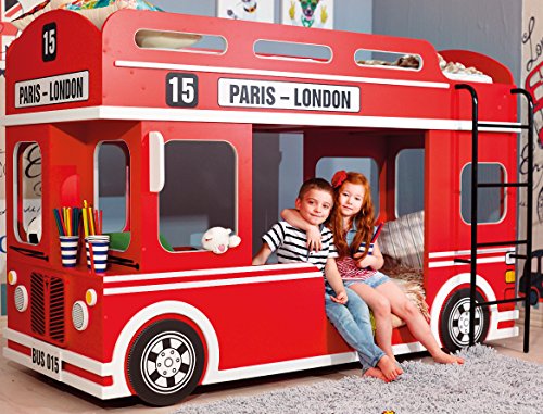 Etagenbett Hochbett Kinderbett Motivbett Autobett Bett Kindermobel Feuerwehr I Spielzeug Kinderzimmer Autobett Kinderbett Kinderzimmermöbel