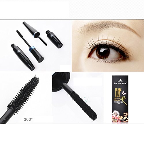 Kasit Wasserdichte Wimperntusche Wasserbeständige Starke Wimpern – 2Pc (6 + 1,2g) - 4