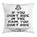 Produktbild VICKKY Black and White Throw Pillow Cushion Cover, Hand-Drawn Quote About Motorcycles Speed and Freedom Spread Wings, Decorative Square Accent Pillow Case, 18 X 18 Inches, Black and White