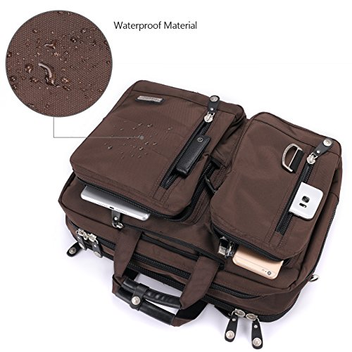 FreeBiz 17-Zoll-Laptop-Tasche Multifunktions -Laptop-Aktenkoffer -Rucksack mit Tragegriff und Schultergurt Passend bis zu 17 3-Zoll-Laptop   Notebook 