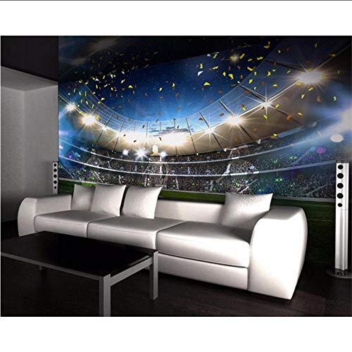 Preisvergleich Produktbild Gwgdjk Benutzerdefinierte Fototapete 3D Fußballstadion Thema Restaurant Ktv Internet Cafe Hotel Tv Hintergrundwand-140X100Cm (56 * 40Inch)