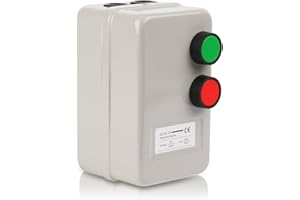 HOSIFIY Magnetic Electric Motor Starter - 220/240V 6.8-11AMP 2.2KW - 3 HP Single Phase Magnetic Starter for Motors (Button Switch)