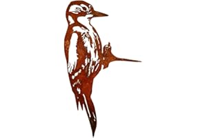 99PANDAS Pandas Garden - Grand pic en acier inoxydable - 35 cm - Décoration de jardin en métal