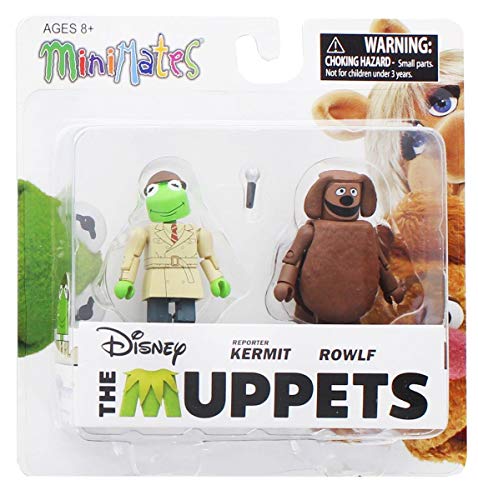 Muppets Minimates Series 2 Reporter Kermit & Rowlf Diamond Select by Diamond Select