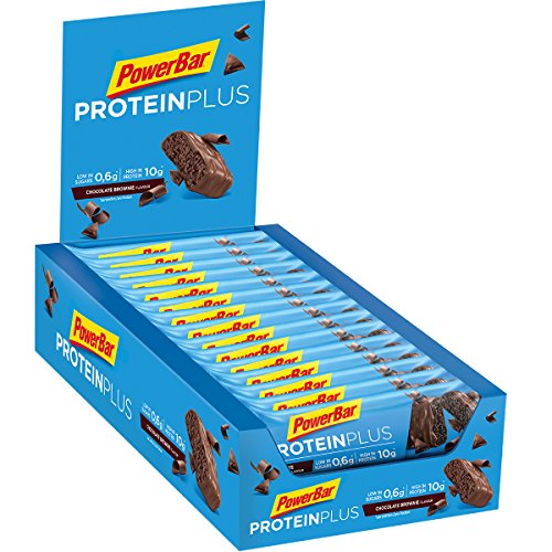 PowerBar Protein Plus Low Sugar Barre Protéinée Faible en Sucre Chocolat Brownie 30 x 35 g
