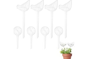 BAFEIL 8 Pack Plant Feeders Drip Water, Plant Watering Globes, House Plant Watering Devices, Automatic Self-Watering Waterers System For Indoor Outdoor Plants (Bulbs,Large Birds)