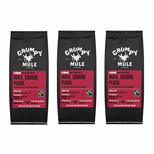 Preisvergleich Produktbild Grumpy Mule Gemahlenen Kaffee - Indien Araku Schachtel Mit 3 227 G Pakete