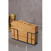 Atbyhome Bamboo Stand Cutting Board Set of 4 - M7B11