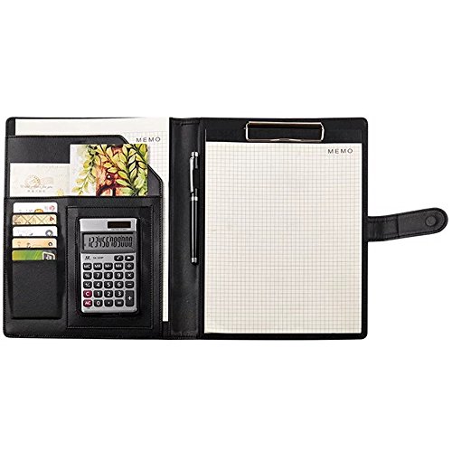 Oficina Negocio B5 Carpeta para Conferencia Cuadernos Documentos Clip Piel Universidad Papeler a Personal Portafolios Organizador Tarjeta Notebook con Calculadora Negra reviews Oficina Negocio B5 Carpeta para Conferencia Cuadernos Documentos Clip Piel Universidad Papeler a Personal Portafolios Organizador Tarjeta Notebook con Calculadora Negra