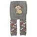 Baby Boys Animal Leggings With Design Panel (0-6 Months) (Grey/Dog)