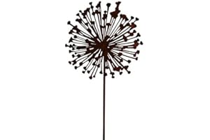 KLOCKE EDELROST DEKOR Bellissimo e di alta qualità, decorazione da giardino – fiore arrugginito – Ampia scelta – Fiore decorativo in metallo – decorazione da giardino (Allium piatto – Ø 20 cm)