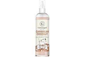 Groomers Professional Dog Fragrance Spray Caribbean Coconut 250ml - pH Balanced and Paraben-Free - Gentle Formula Suitable For Any Coat Type & Daily Use - Vegan-Friendly - Made in the UK