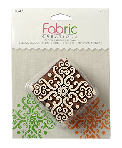 Plaid Stoff Creations "Barock Medaillon" Stempel, Harz, grün, mittel, 5,3 x 5,3 cm