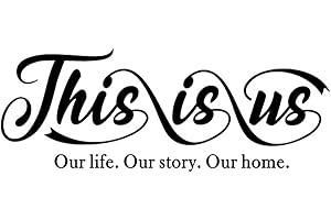 WALL4STICKERS Wandtattoo, Aufschrift "This is us", mit englischer Aufschrift "This is us"