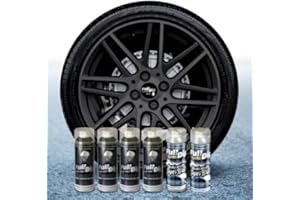 Sophisticauto Full Dip Packs Ahorro Llantas 6 Sprays Gun Metal Gris Brillo