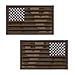 Produktbild 2AFTER1 Set of 2 Hook-and-Loop Patches Multicam USA American Flag ISAF Morale OD Green Army