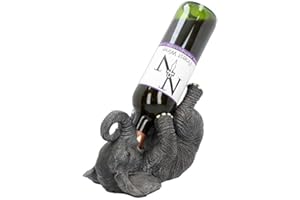 Nemesis Now Guzzlers Elefant Weinflaschenhalter, 21 cm, Grau