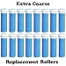 The Pedi Store EXTRA Coarse Micro Mineral Replacement Rollers Compatible with Emjoi Micro-Pedi Callous Remover for Rough Calluses (16 pack)